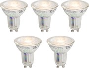 Zestaw 5 ściemnialnych żarówek LED GU10 50 3,9 W 450 lm 2700 K Longlife