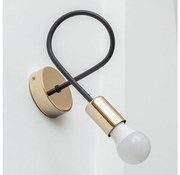 Kinkiet OXFORD 1xE27/15W/230V złoty/czarny