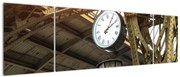 Obraz - Zegar na dworcu (170x50 cm)
