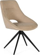 Zestaw 2 obrotowych leżanek pokrytych tkaniną