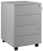 Kontenerek biurowy XD-040-4 szary UNIQUE