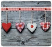 Szklana płyta ochronna HEARTS na kuchenkę – duża, 50 x 56 cm, WENKO