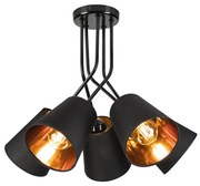 Żyrandol IRMA 5xE27/60W/230V czarny