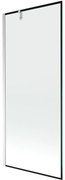 Mexen Next parawan nawannowy 1-skrzydłowy 80 x 150 cm, czarna ramka, chrom - 895-080-000-00-70-01
