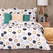 4Home Pościel mikroflanela Dotty, 160 x 200 cm, 70 x 80 cm