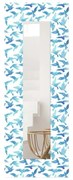 Lustro ścienne z drewnianą ramą 40x120 cm – Wallity
