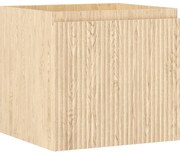 Mexen Rivel szafka łazienkowa podumywalkowa 50 cm, 1 szuflada, ryflowana , dąb - 91A20-05047-1-BF81