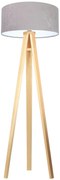 Lampa stojąca HOME 50 szara/biała/sosna BPS KONCEPT