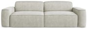 Kremowa sofa z tkaniny szenilowej 244 cm Omao – Makamii