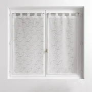 Biało-szare firanki z woalu zestaw 2 szt. 60x90 cm Olympia – douceur d'intérieur
