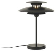 Lampa stołowa w stylu retro, czarna stal, 45 cm - Pauly