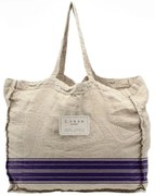Torba tekstylna Really Nice Things Blue Stripes, szer. 42 cm