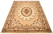 Kremowy dywan z tradycyjnym wzorem T1-S63