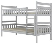 Łóżko piętrowe BARTEK 160x80 białe drewniane KOCOT KIDS