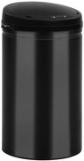 Stalowy czarny kosz na śmieci z czujnikiem ruchu 40L T4-Z97