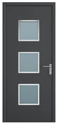 Drzwi zewnętrzne z antracytowego aluminium wys. 218 x szer. 96 cm - prawe - ROSILVA