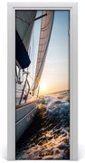 Fototapeta samoprzylepna na drzwi Jacht na morzu