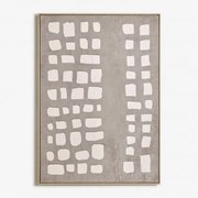 Obraz Dekoracyjny 100x140 Cm Malowany Ręcznie Na Płótnie Tuvix Kolory Naturalne - Sklum