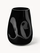 Wazon ze szkła dmuchanego Obsidian, W 26 cm