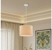 Brilagi - Lampa wisząca na przewodzie NORDIC WAVE 1xE27/15W/230V śr. 32 cm lniany/biały