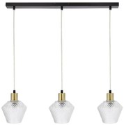 Nowoczesna lampa wisząca z kryształowymi kloszami - D273 T5-A99