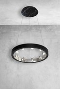 Lampa Wisząca CASSIOPEIA 9xE14 czarno-chrome