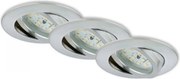 Briloner 7296-039 - ZESTAW 3x LED wpuszczana oprawa sufitowa do łazienki 1xLED/6,5W/230V IP23