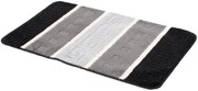 Prostokątny czarny chodniczek łazienkowy P1-D01