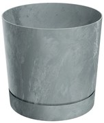 Donica ogrodowa Tubo P Beton Effect 17,8 cm beton PROSPERPLAST