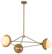 Alora Mood ALM-PERTH3-GD - Żyrandol na pręcie PERTH 3xE14/40W/230V złoty