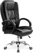 Czarny ergonomiczny biurowy fotel obrotowy A5-R11