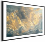 Plakat Ostatnie tchnienie dnia 90x60 cm z ramą czarną z marginesem ARTGEIST B