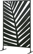 Outsunny Parawan Zewnętrzny 122x198 cm Design Liścia Palmy Stabilne Noggi | Aosom PL