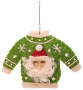 Tekstylna ozdoba świąteczna wykonana ręcznie 12 cm Santa Jumper – Sass &amp; Belle