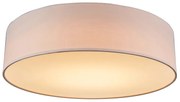 Lampa sufitowa różowa 40 cm z LED - Drum LED Nowoczesny Oswietlenie wewnetrzne