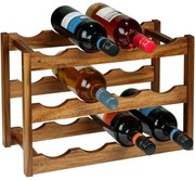 Wenko Stojak na 12 butelek wina z akacji Fondi, 28 x 21 x 42 cm
