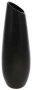 Wazon ceramiczny Oval, 12 x 36 x 12 cm, czarny
