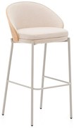 Beżowo-jasnonaturalny hoker (wysokość siedziska 77 cm) Eamy – Kave Home