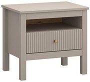 Szafka nocna z szufladą w kolorze taupe P4-R62
