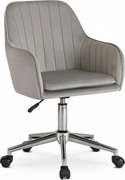 Popielate stylowe krzesło obrotowe H3-C97