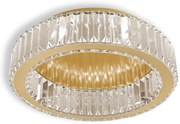 LAMPA KRYSZTAŁOWA PLAFON APP1720-C 40cm ZŁOTA SZCZOTKOWANA