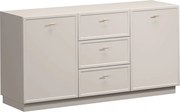 Komoda Lorini 150 cm z szufladami - kaszmir / złote uchwyty T-bar