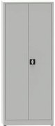 Warsztatowa szafa półkowa na narzędzia KOVONA JUMBO, 4 półki, spawana, 800 x 500 x 1950 mm, szara