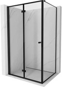 Mexen Mist-F kabina prysznicowa składana lewa 95 x 70 cm, czarna ramka, czarna - 8A6T-095-070-70-70-L