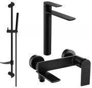 Mexen Zero DF70 zestaw wannowy, czarny - 7113DF70-70