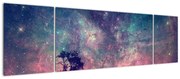 Obraz - Nieziemskie nocne niebo (170x50 cm)