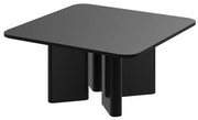 Stolik kawowy DIVERSO 80x80 czarny połysk HUBERTUS