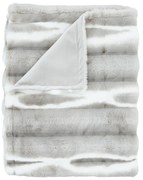 Jasnoszary koc ze sztucznego futra 130x170 cm Flint – Catherine Lansfield