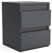 Szafka nocna komoda WIKI z 2 szufladami Antracyt