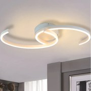 NETTLIFE lampa sufitowa LED lampa do salonu 60cm 3000K ciepła biała lampa designerska lampa kuchenna lampa dekoracyjna do sypialni korytarz balkon biuro
